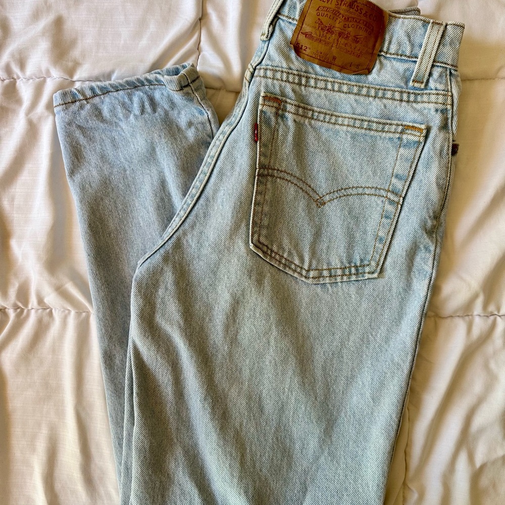 Vintage 90s Levi’s 512 Slim Fit Tapered Leg Jeans High Waist 26